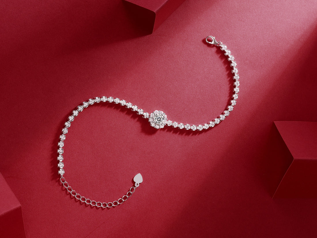 The Bridge Of Magpies Luxury Fashion Moissanite Silver Jewelry Bracelet