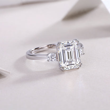 Baguette Diamond Ring Wedding Ring Luxury Moissanite - view 6