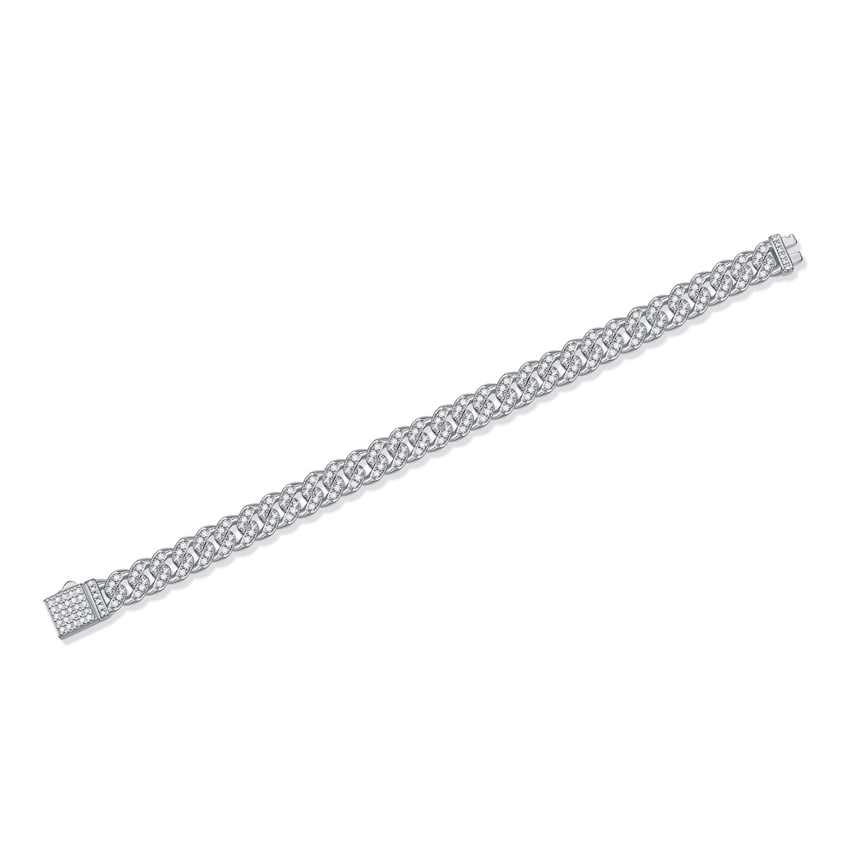 The Light Of Faith Luxury Fashion Mossan Diamond S925 Silver Bracelet - view 2