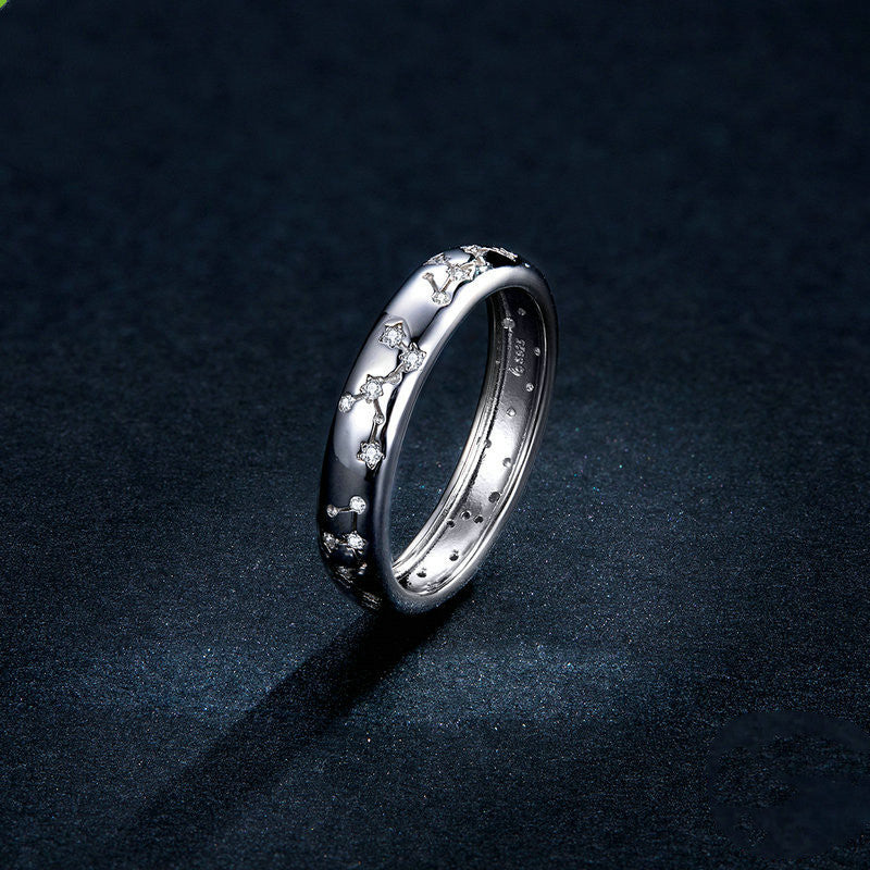 Celestial Silver Band Ring - product view 5