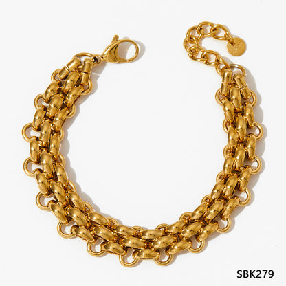 Stainless Steel Bracelet Electroplating Simple Style - view 6