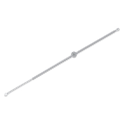 The Bridge Of Magpies Luxury Fashion Moissanite Silver Jewelry Bracelet - view 2