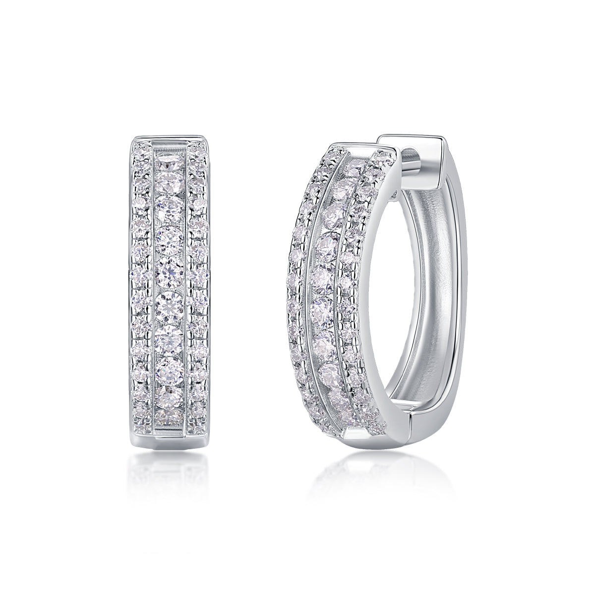 Splendid Night Luxury Fashion Diamond Earrings Stud - view 3