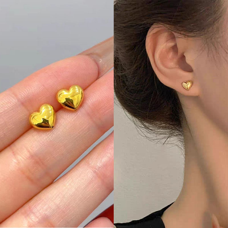 925 Silver Needle Internet Celebrity Same Style Gold Earrings Women's Light Luxury...