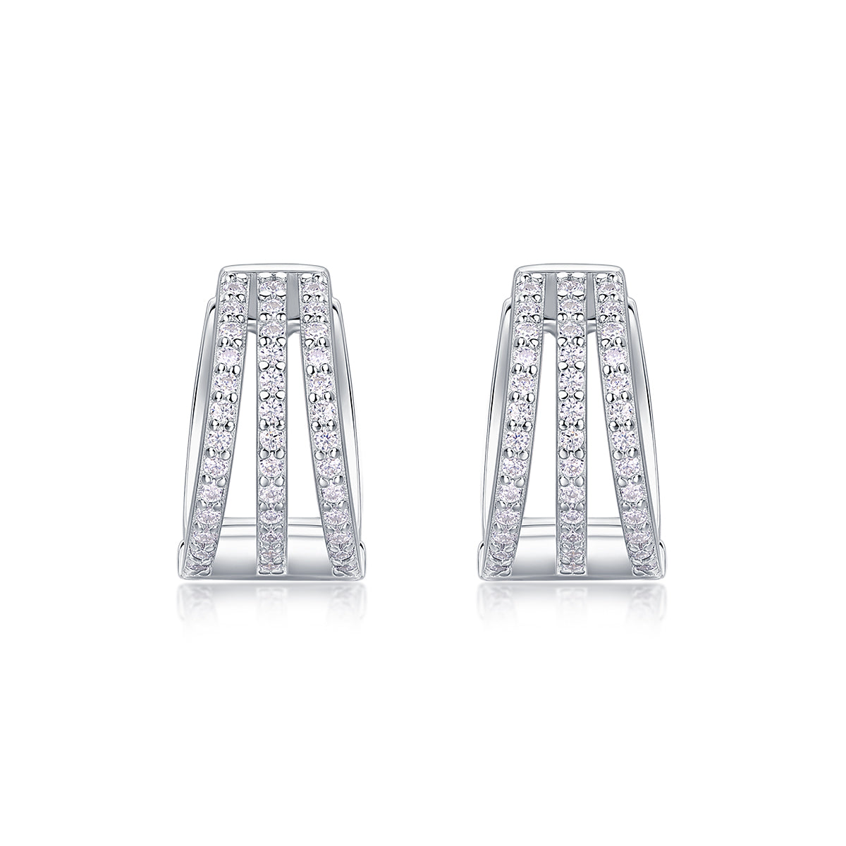 Human March Luxury Fashion Diamond Earrings Stud