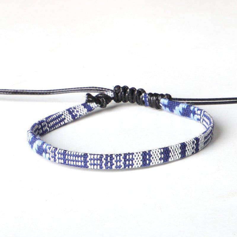 Hand Woven Rainbow Color Anklet Bohemian Style - view 6