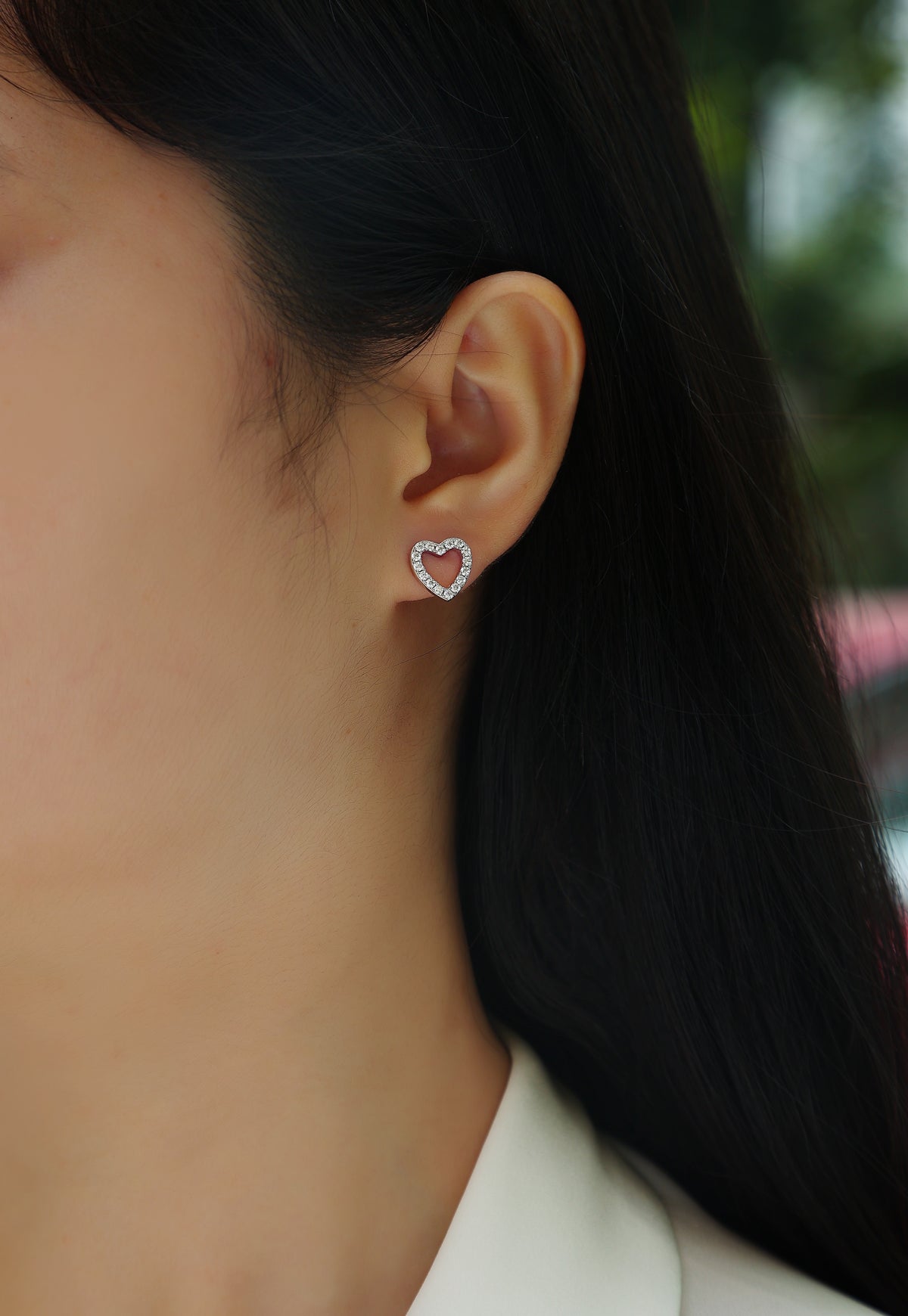 From The Heart Fashionable Moissanite Jewelry Earrings - view 3