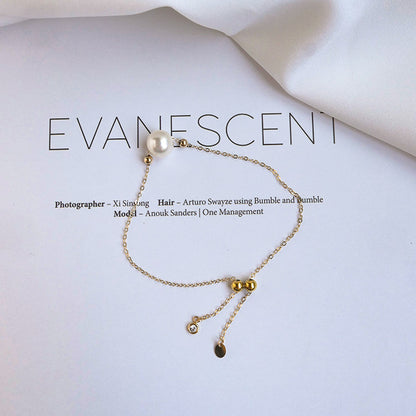 Seawater Akoya Pearl Bracelet with 14K Gold-Plated Accents