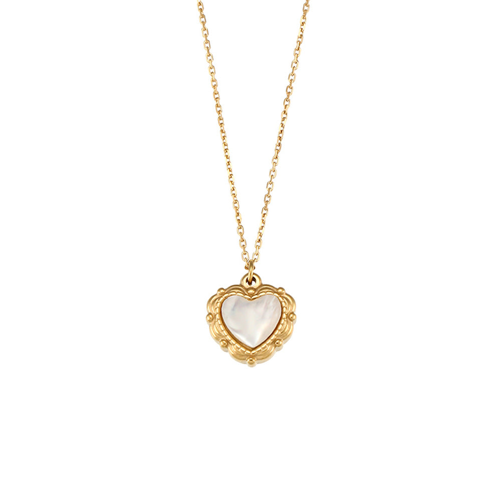 High-grade Love Light Luxury Pendant Stainless Steel Necklace - view 5