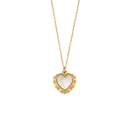 High-grade Love Light Luxury Pendant Stainless Steel Necklace - view 5