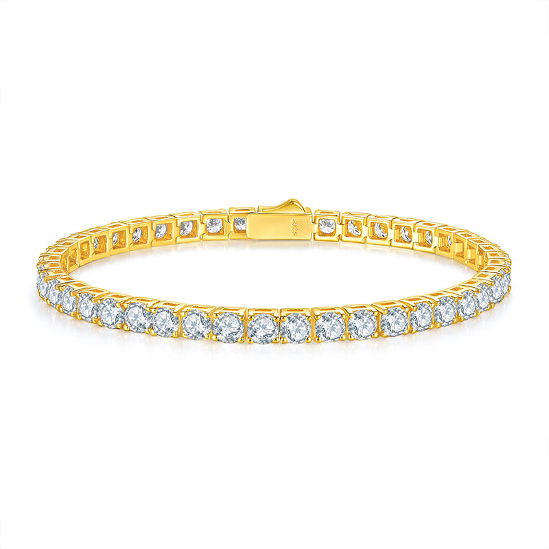 Unique Luxury Fashion Mosan Diamond S925 Silver Bracelet - view 2
