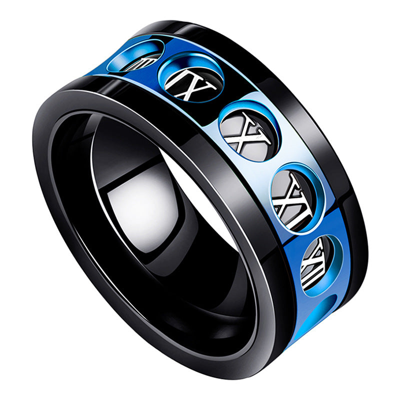 Personality Ring Titanium Steel Hip Hop Simplicity - view 4