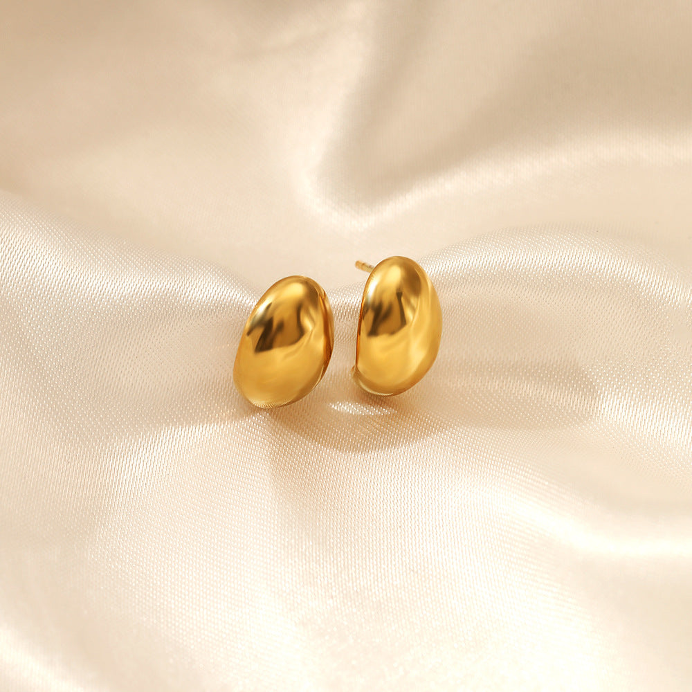 Smooth Stud Earrings