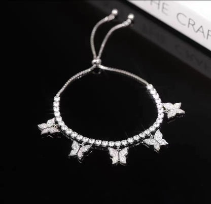 Multi Butterfly Bracelet Light Luxury Niche Micro-set Zircon - view 3