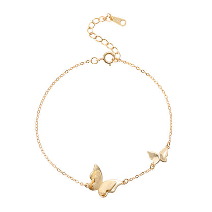Butterfly Silver Chain Bracelet - product view 1