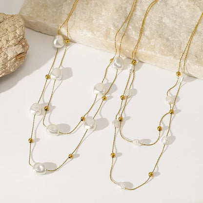 Baroque Bead Necklace — product view 2