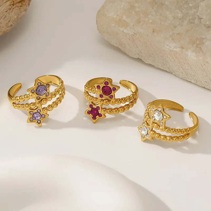 Starlit Double Band Ring — product view 3