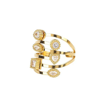 Mosaic Open Ring — product view 4
