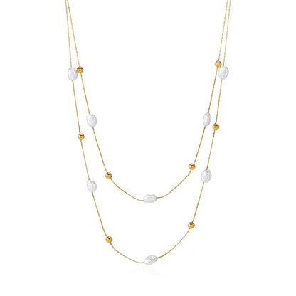 Baroque Bead Necklace — product view 5