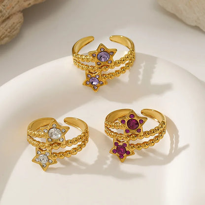 Starlit Double Band Ring — product view 4
