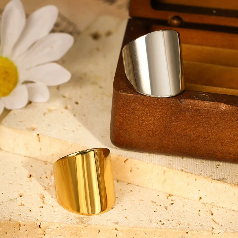 Polished Cuff Ring — product view 2