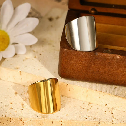 Polished Cuff Ring — product view 2