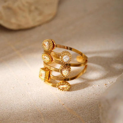 Mosaic Open Ring — product view 1