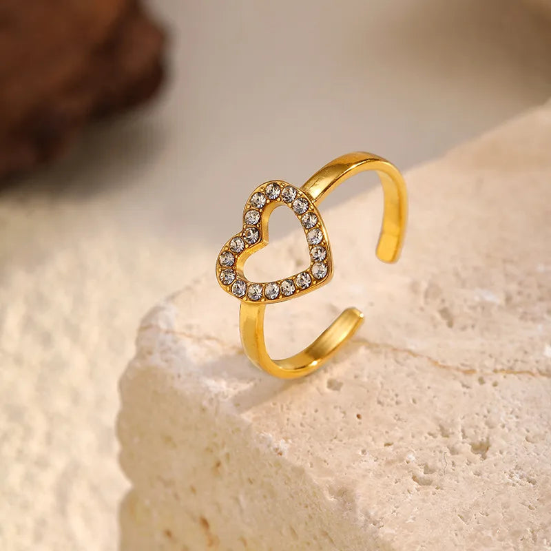 Radiant Heart Open Ring — product view 2