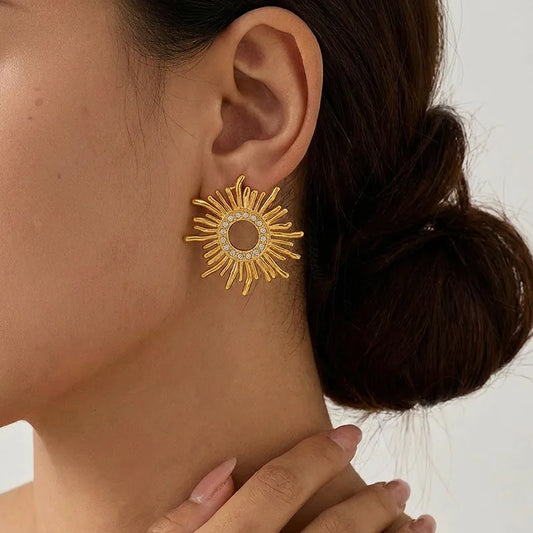 Sunflower Statement Earrings — product view 1
