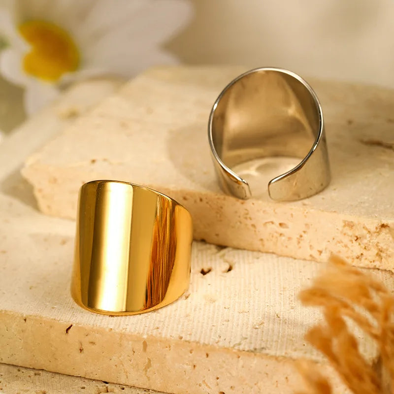 Polished Cuff Ring — product view 1