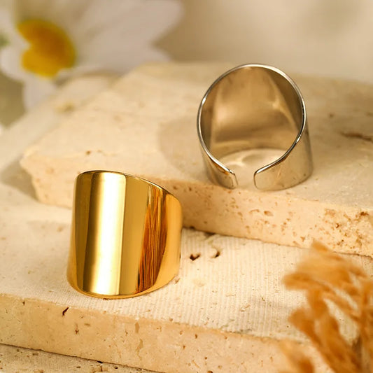 Polished Cuff Ring — product view 1