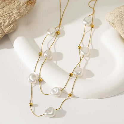 Baroque Bead Necklace — product view 3