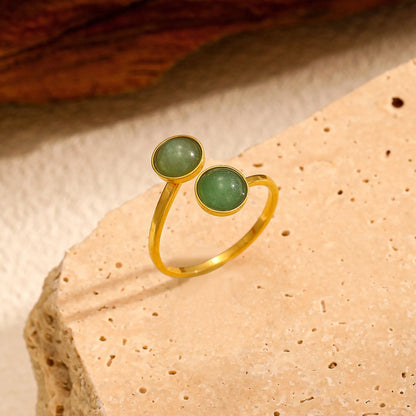 Twin Oval Open Ring — product view 3