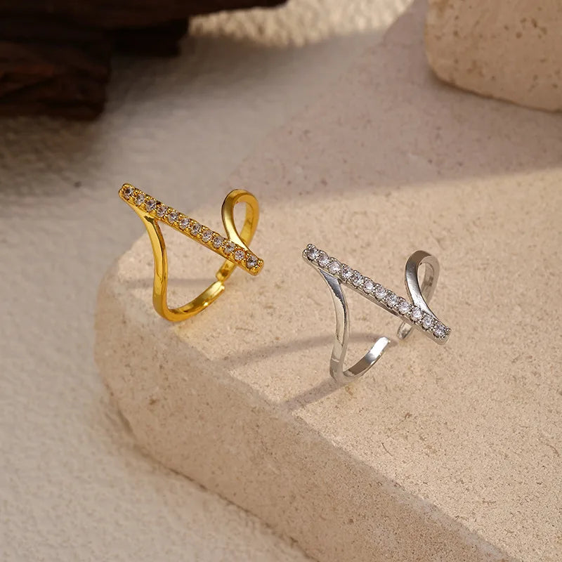Crosscurrent Open Ring — product view 1