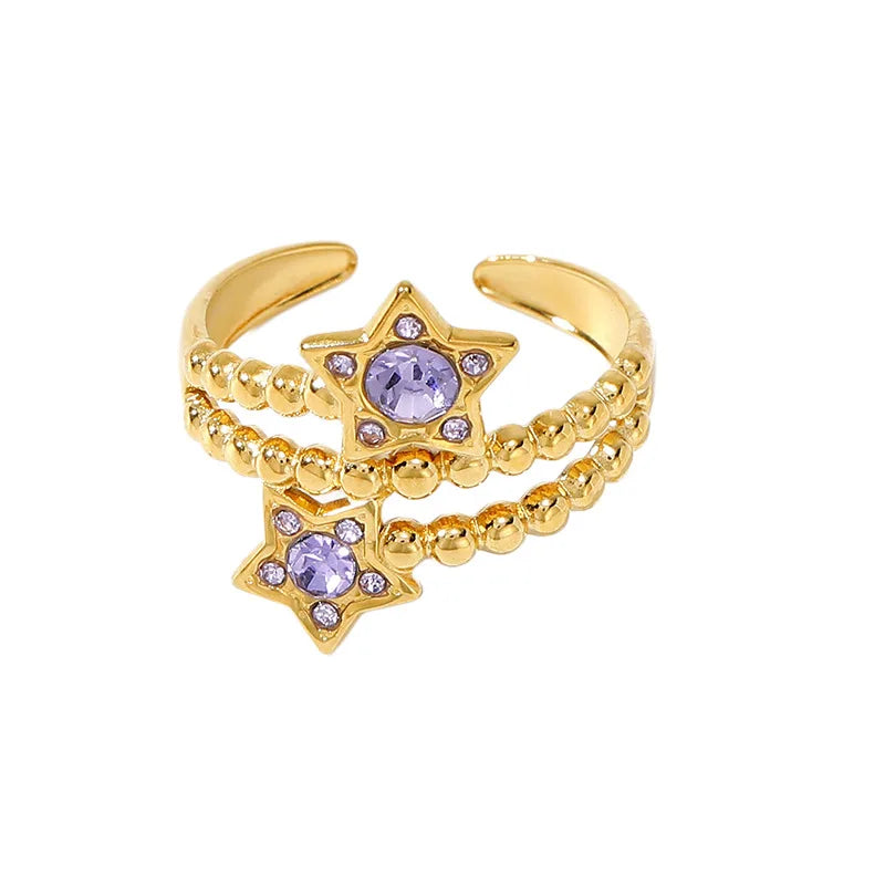 Starlit Double Band Ring — product view 5