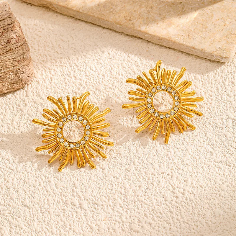 Sunflower Statement Earrings — product view 3