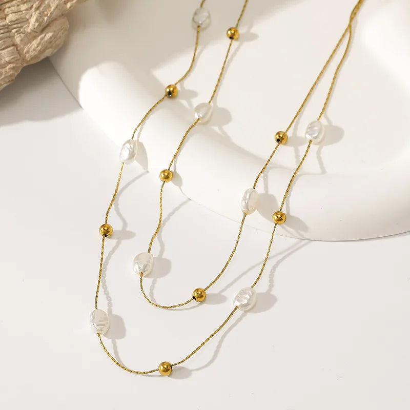 Baroque Bead Necklace — product view 4