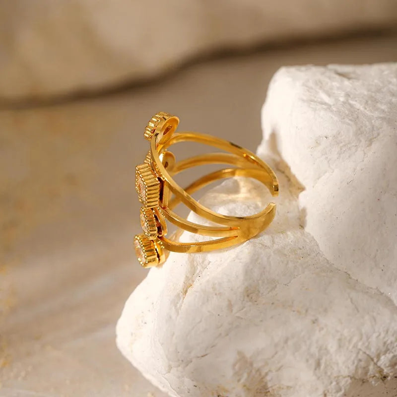 Mosaic Open Ring — product view 2