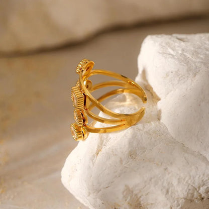 Mosaic Open Ring — product view 2