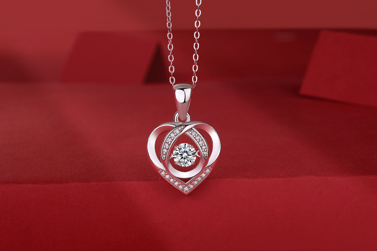 Heart To Have Your Luxurious Fashion Moissanite Diamond Pendant Necklace - view 2