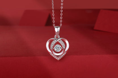 Heart To Have Your Luxurious Fashion Moissanite Diamond Pendant Necklace - view 2