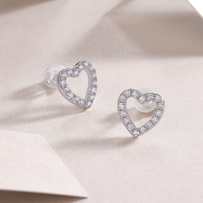 From The Heart Fashionable Moissanite Jewelry Earrings - view 2