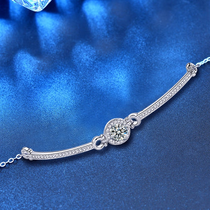 One-Carat Moissanite Bracelet in S925 Silver - product view 3