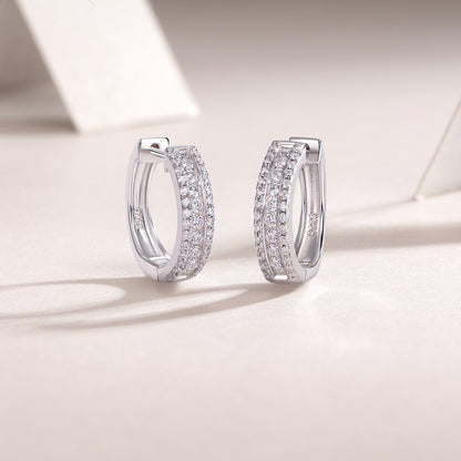 Splendid Night Luxury Fashion Diamond Earrings Stud - view 4