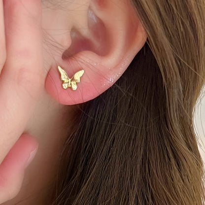 925 Silver Needle Internet Celebrity Same Style Gold Earrings Women's Light Luxury...