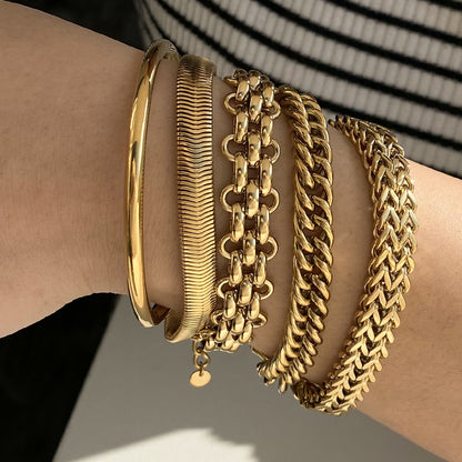 Stainless Steel Bracelet Electroplating Simple Style - view 3