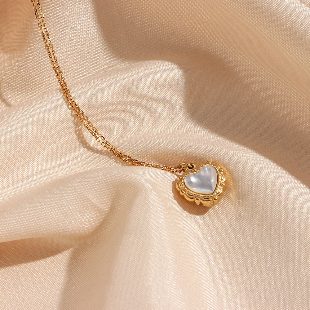 High-grade Love Light Luxury Pendant Stainless Steel Necklace