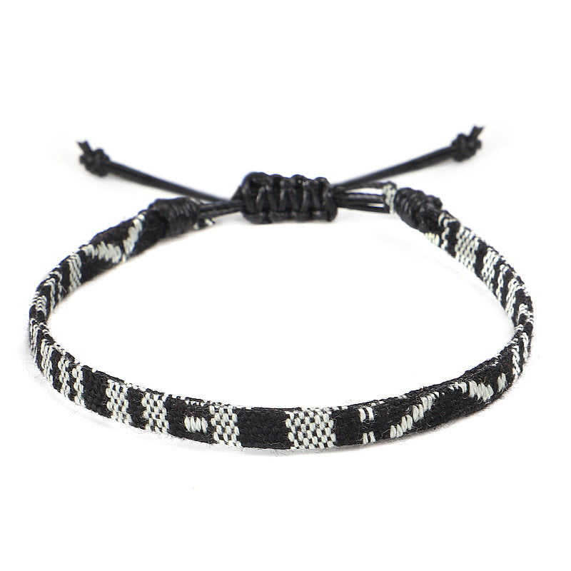 Hand Woven Rainbow Color Anklet Bohemian Style - view 3