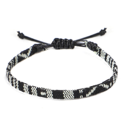 Hand Woven Rainbow Color Anklet Bohemian Style - view 3