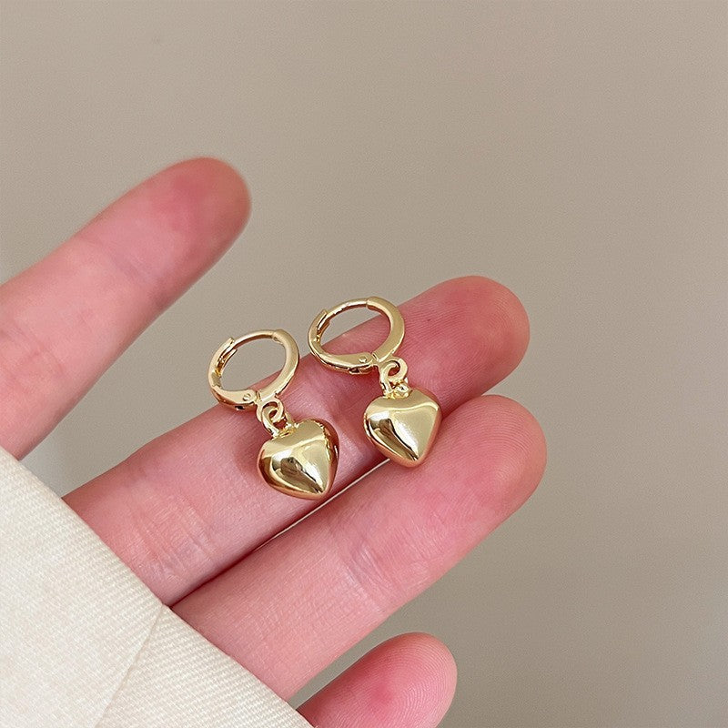 925 Silver Needle Internet Celebrity Same Style Gold Earrings Women's Light Luxury...
